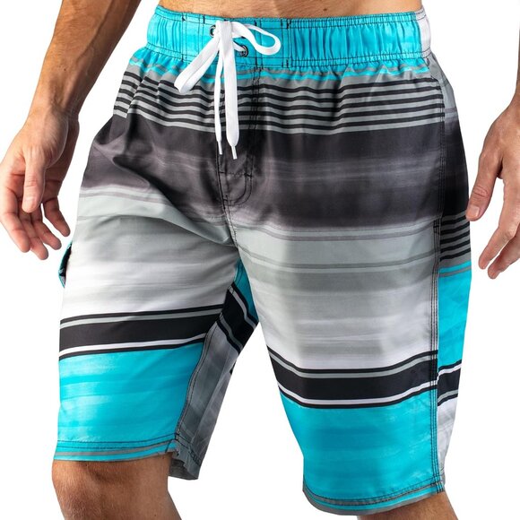 Flex Men's Swim Trunks Quick-Dry Bathing Suit Men, 9" Inseam Regular & Extended